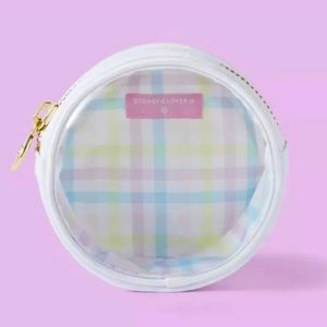 🆕 Stoney Clover Lane x Target White Mini Circle Pouch Pastel Gingham Interior